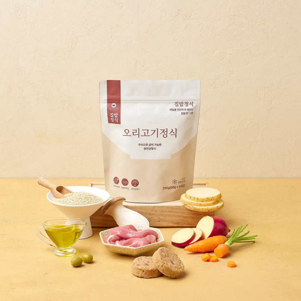 집밥정식 오리고기정식 강아지 화식 1팩 250g 제품 이미지