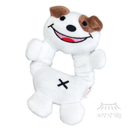 [소망상점협력사]우노상점 도기맨 쫄삑이 스트레칭하는 - 바둑이 애견애착인형 도기맨장난감 말티즈장난감