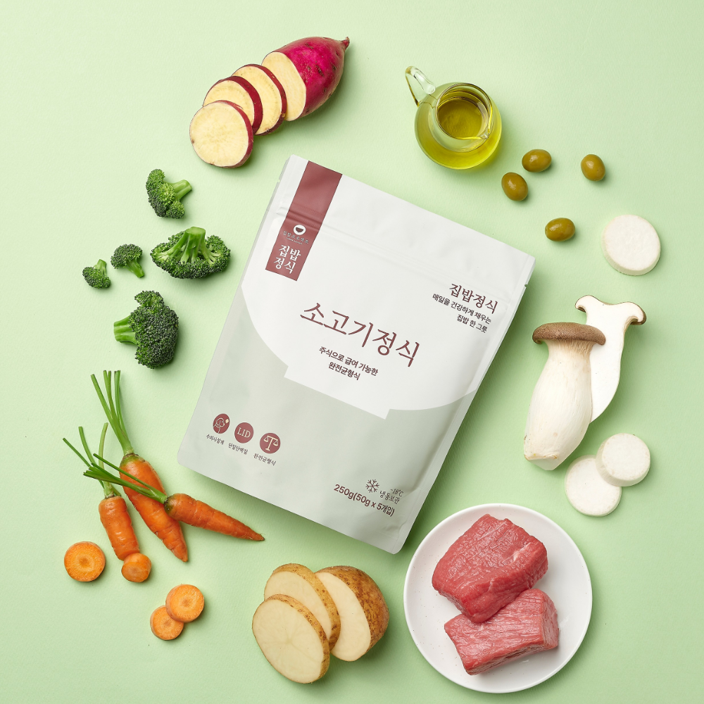 집밥정식 소고기정식 강아지 화식 1팩 250g 이미지 3