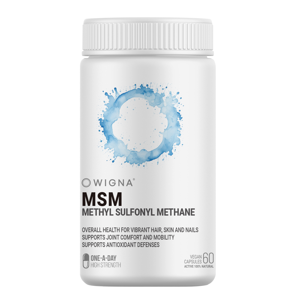 위그나 호주산 MSM 2000mg 메틸 술포닐 메탄 피부건강 500mg x 60캡슐 - 메인 이미지
