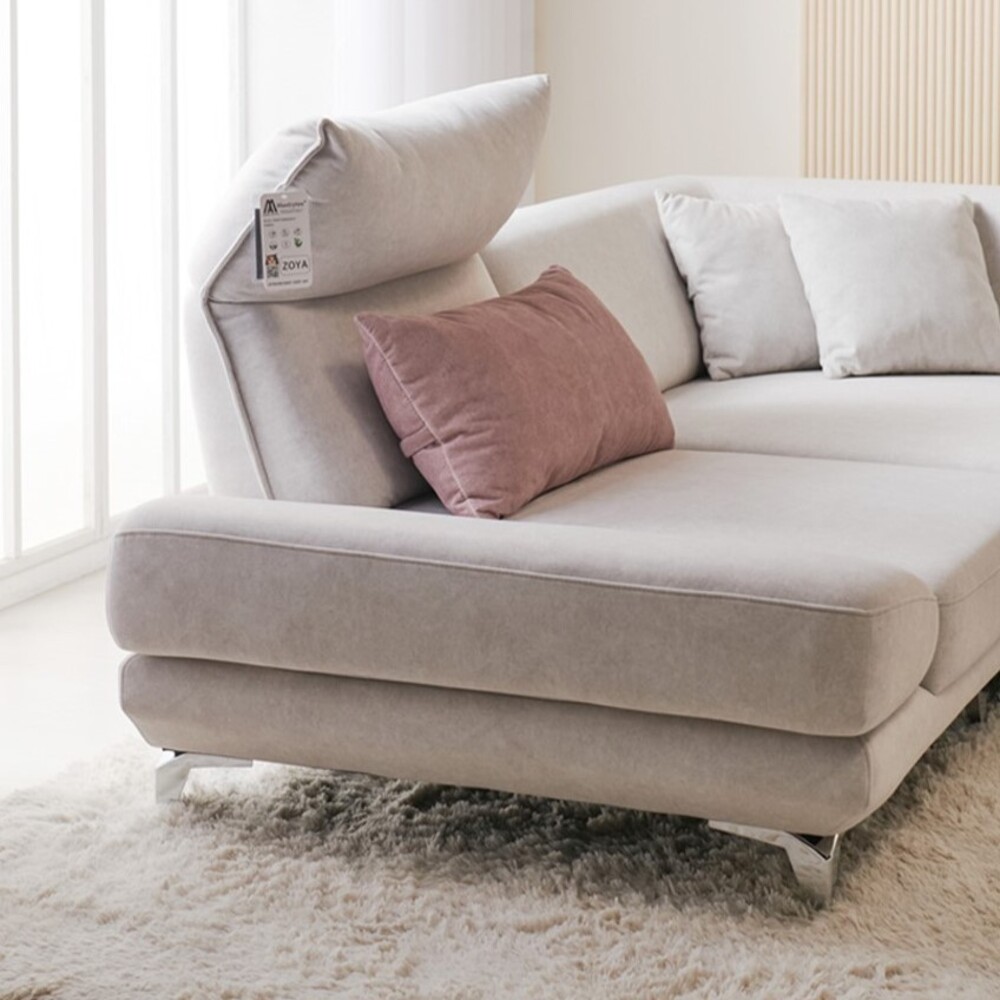 까사홈 조야 패브릭 스윙+헤드무빙 코너형 모듈 소파