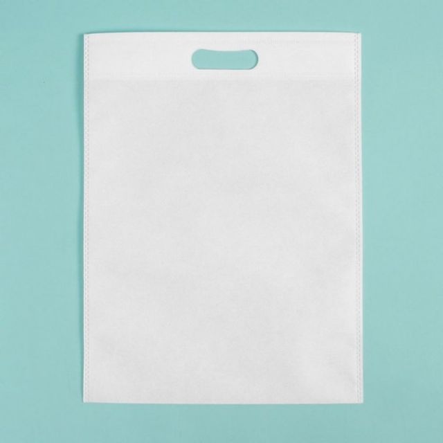 10p 화이트 컬러 가방 답례품가방 40x50cm 부직포 부 - 메인 이미지