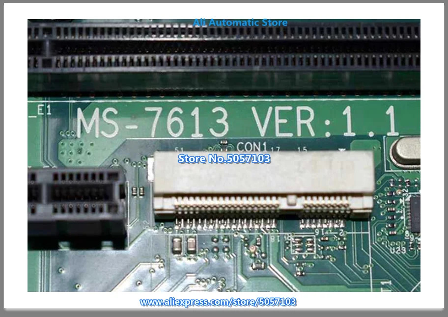 601312 -001 601048 H57 MS-7613 완전 통합형 1156 핀 지원 I5 I7