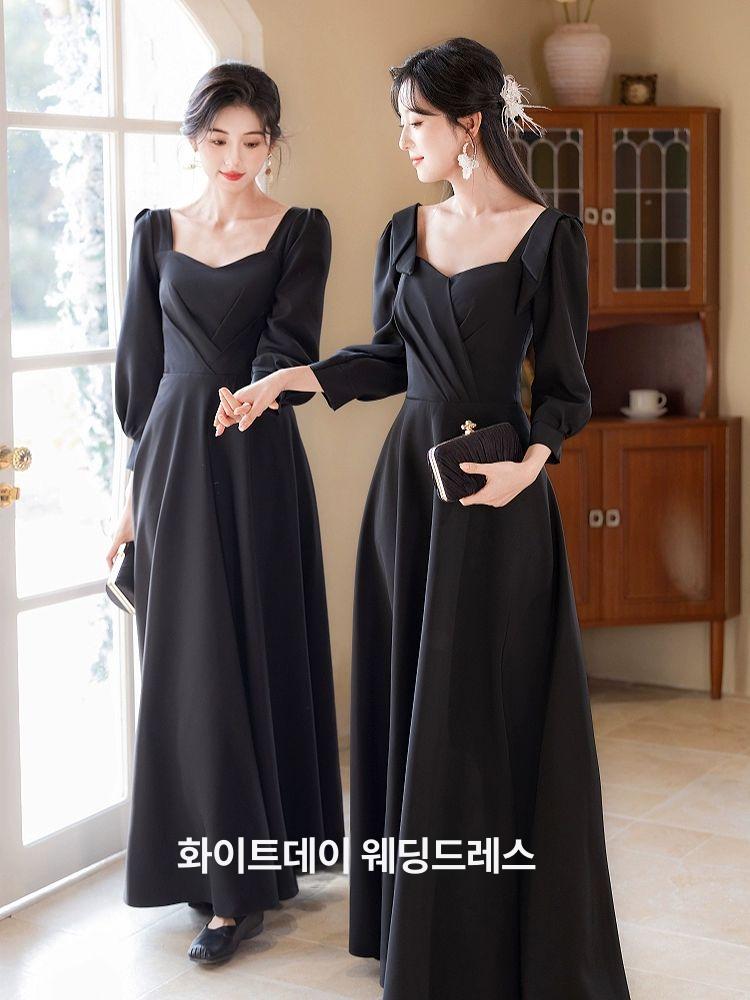 바이올린 연주복 공연복 피로연 의상 합창단 연주회 시상식 이브닝 파티복 - 상세 이미지 3