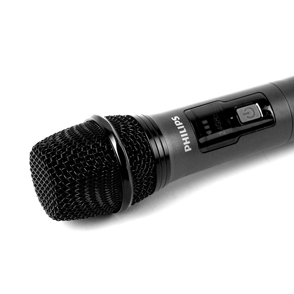필립스 강의용 공연용 무선 듀얼 마이크 세트 2.4GHz 마이크 2개 리시버 포함 - 상세 이미지 3