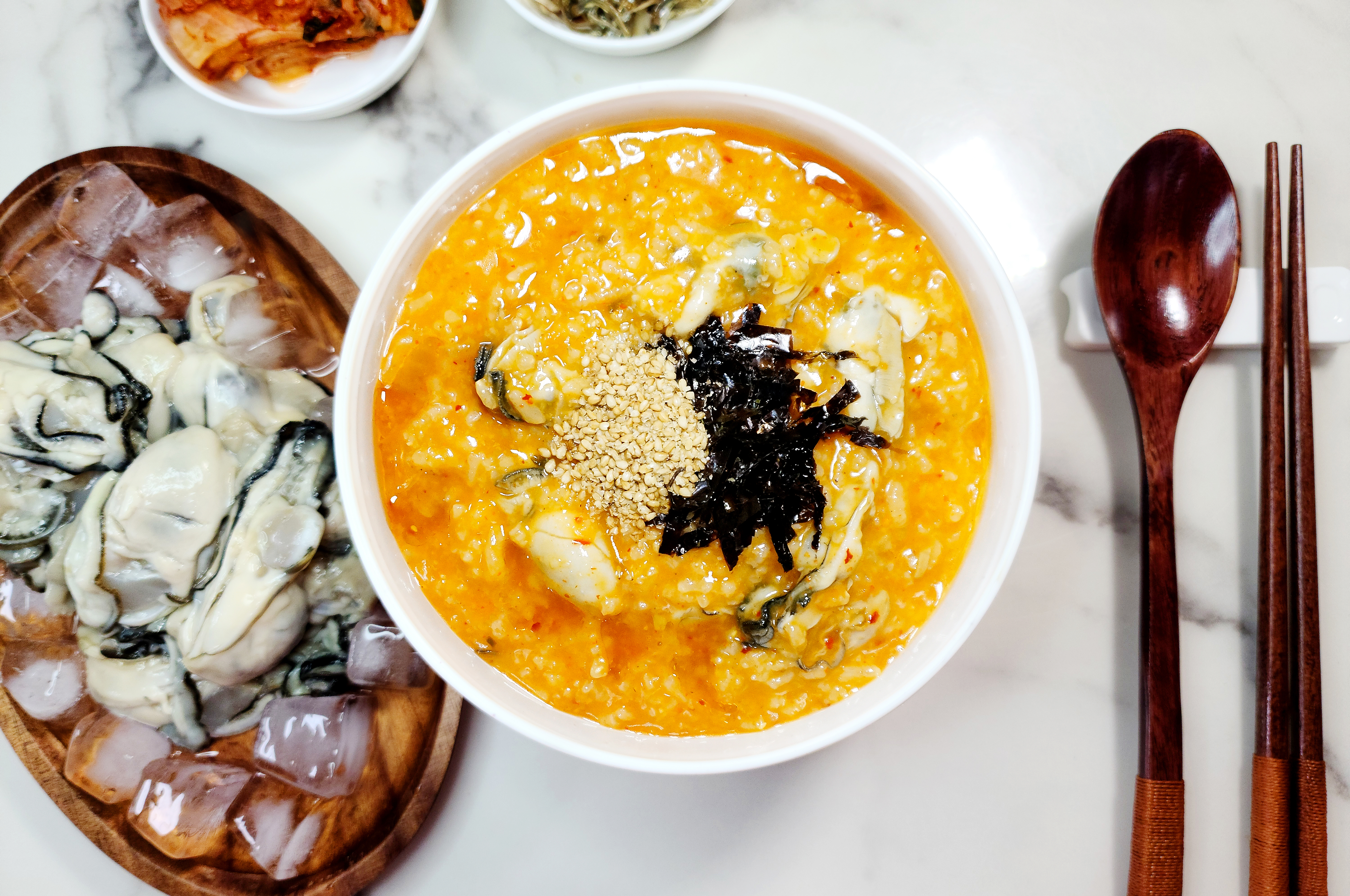 직접양식 생굴 16% OK죽 수출용 Oyster Kimchi 죽 국내산 김치 - 상세 이미지 2