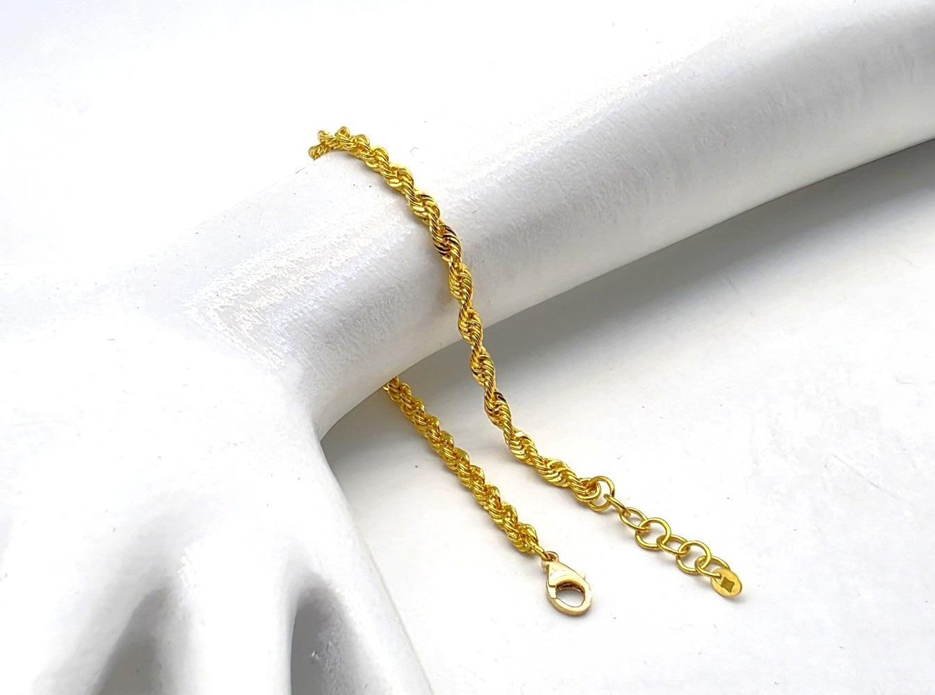 24K 순금 7.5g(2) 브레이드 팔찌(18K 연결고리 장식) 이미지 6