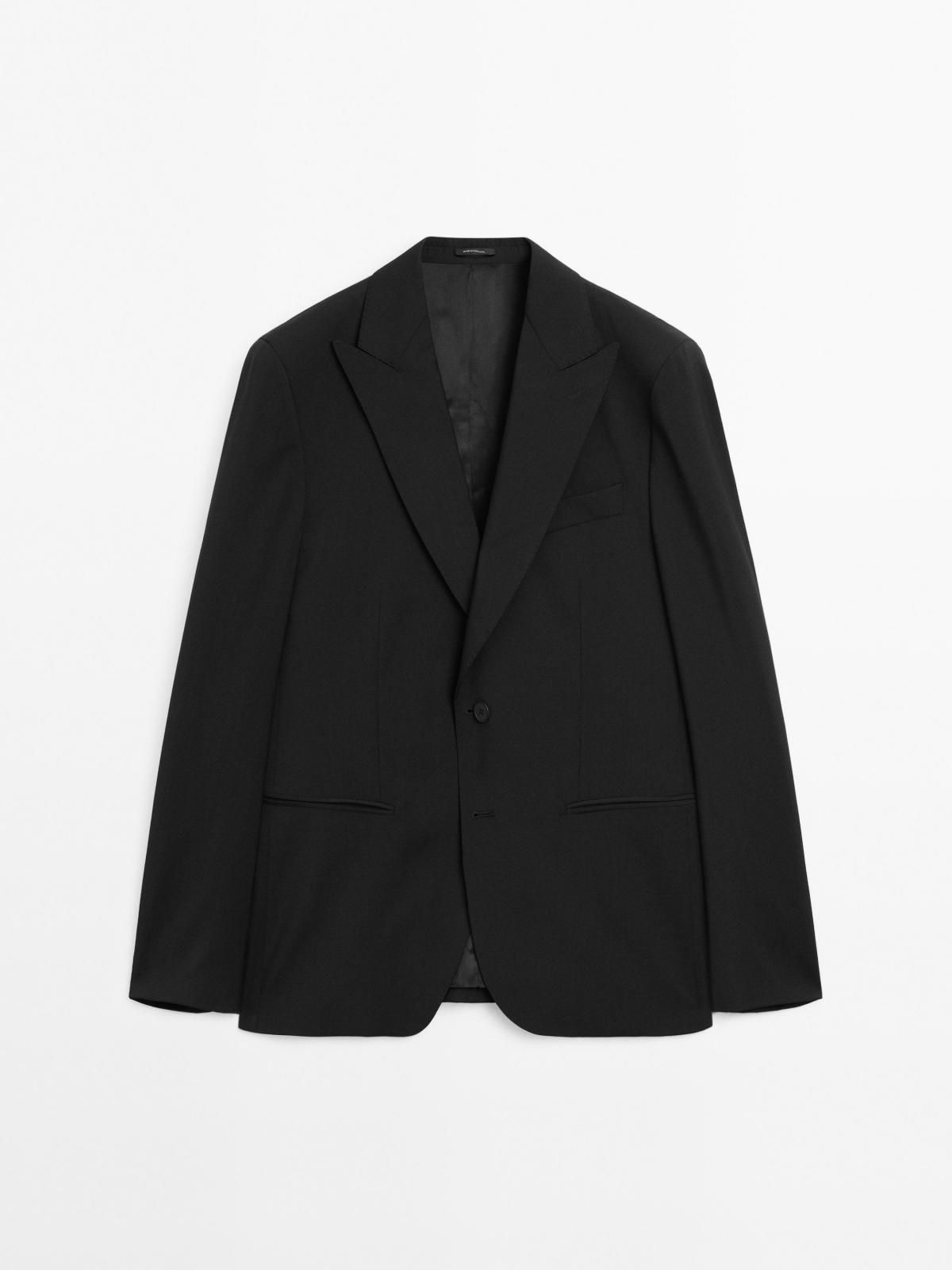 마시모두띠 클래식 울 테일러드 블랙 블레이저 3540/529 BLACK - 메인 이미지