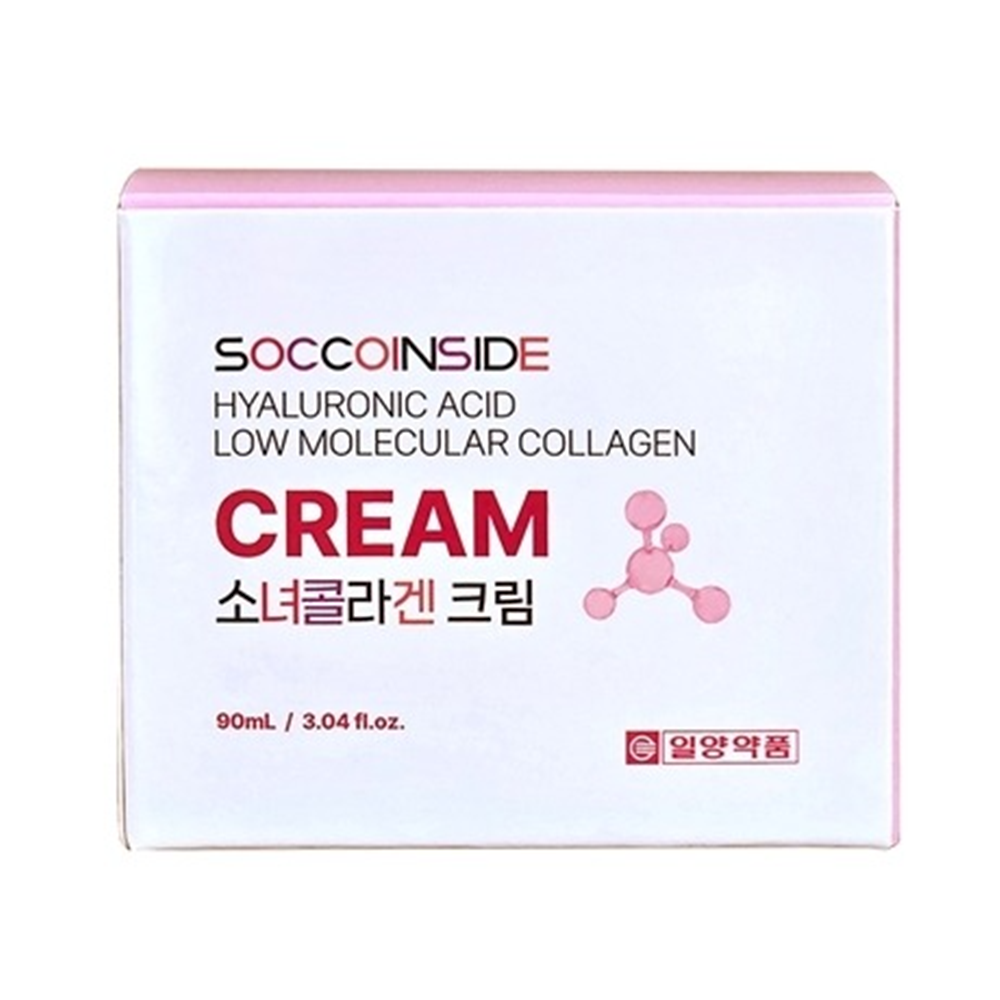 일양약품 히알루론산 저분자 콜라겐 크림 피부 수분 공급 속건조 탄력 진정 90ml, 1개 이미지 4