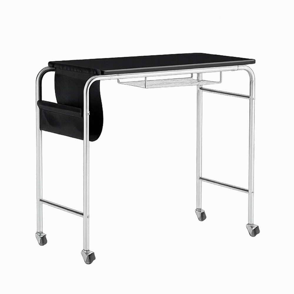 수납강화 바퀴달린 이동식 테이블 슬림 베란다 창가 사이드테이블 블랙