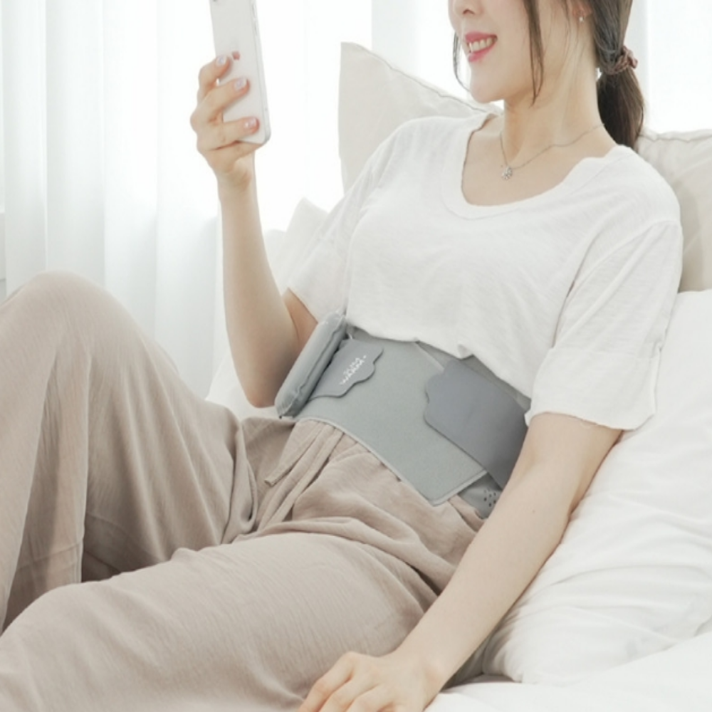 슬림웜 원적외선 허리 찜질기 온열 전기 패드 허리 복부 등 생리통 복대 근적외선 - 상세 이미지 5