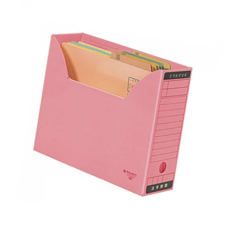 디버스조이협력사 문화 문서보관상자 F192-78 A4 분홍 서류함 서류케이스 문서함