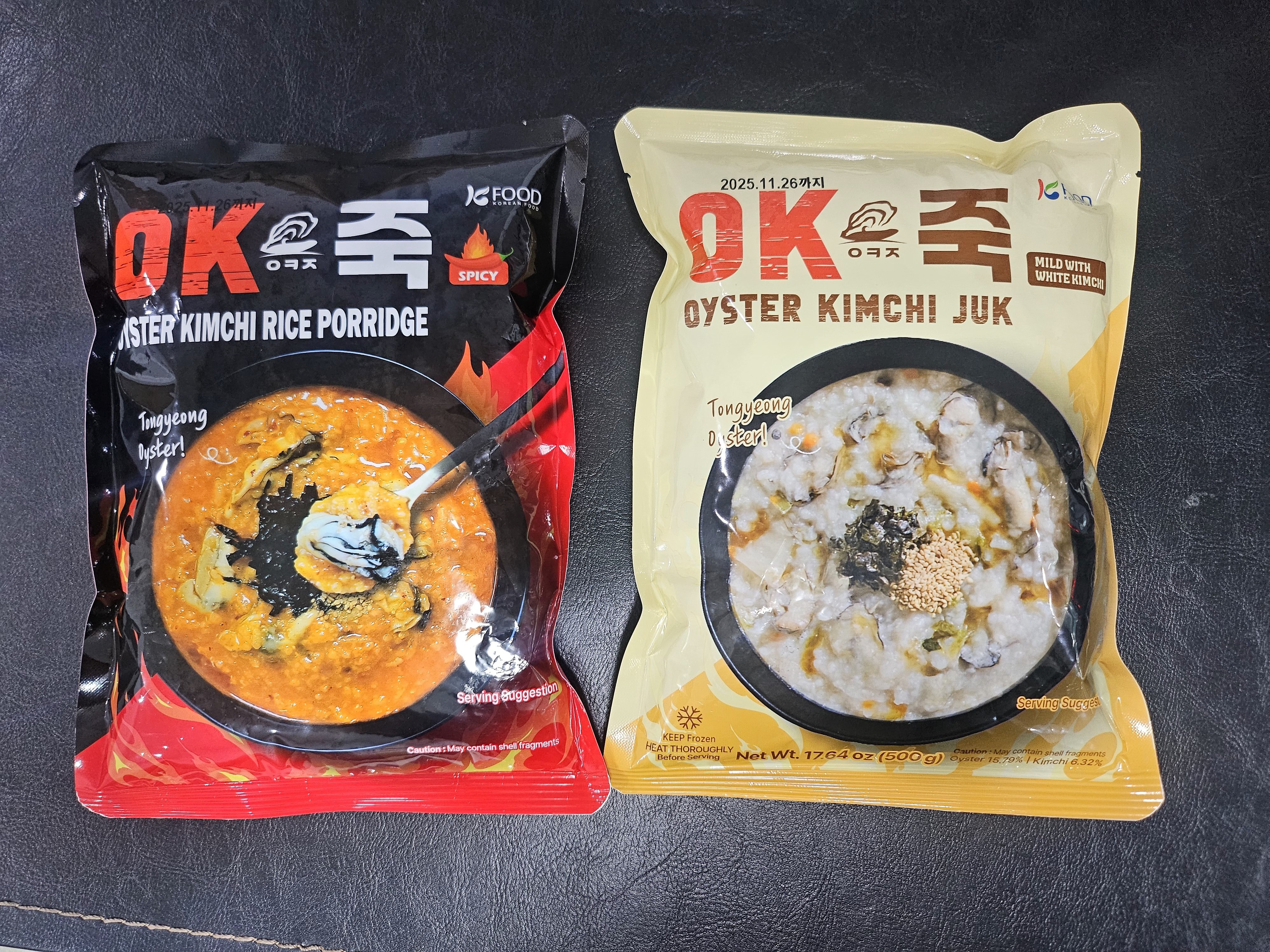 직접양식 생굴 16% OK죽 수출용 Oyster Kimchi 죽 국내산 김치 이미지 7