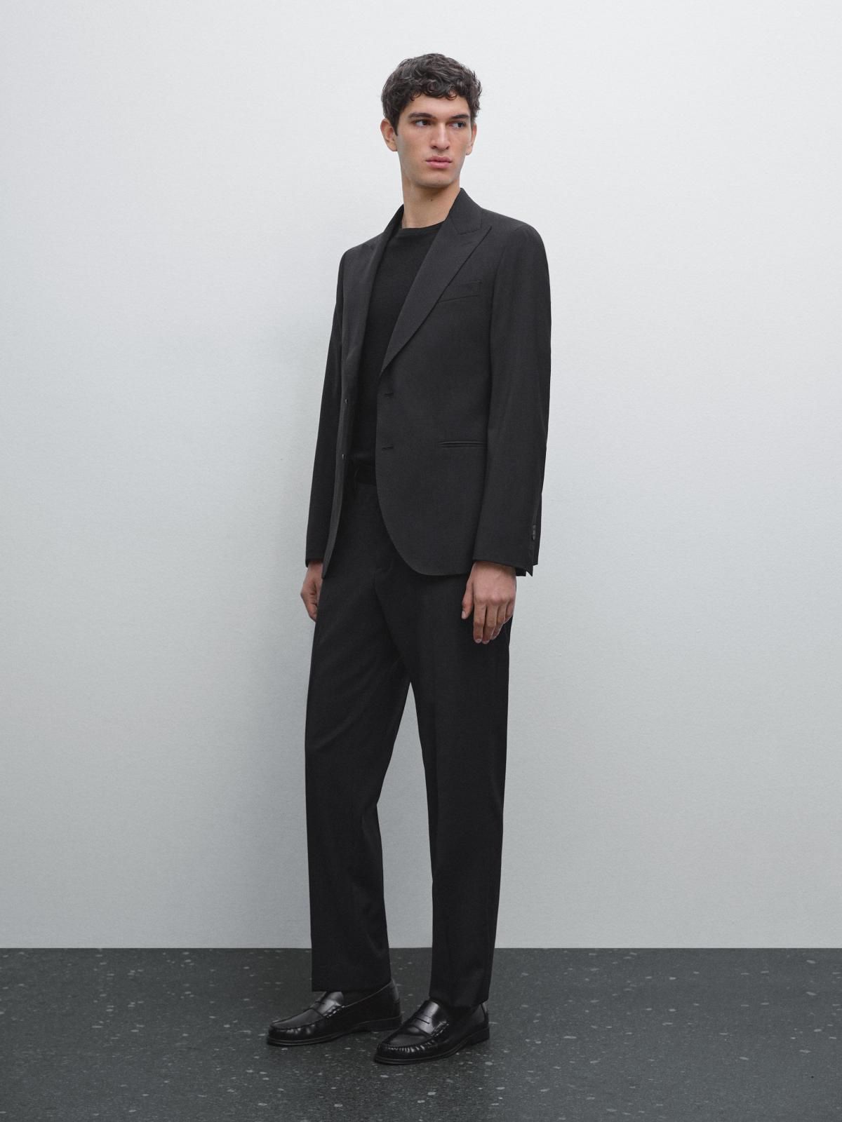 마시모두띠 클래식 울 테일러드 블랙 블레이저 3540/529 BLACK - 상세 이미지 2