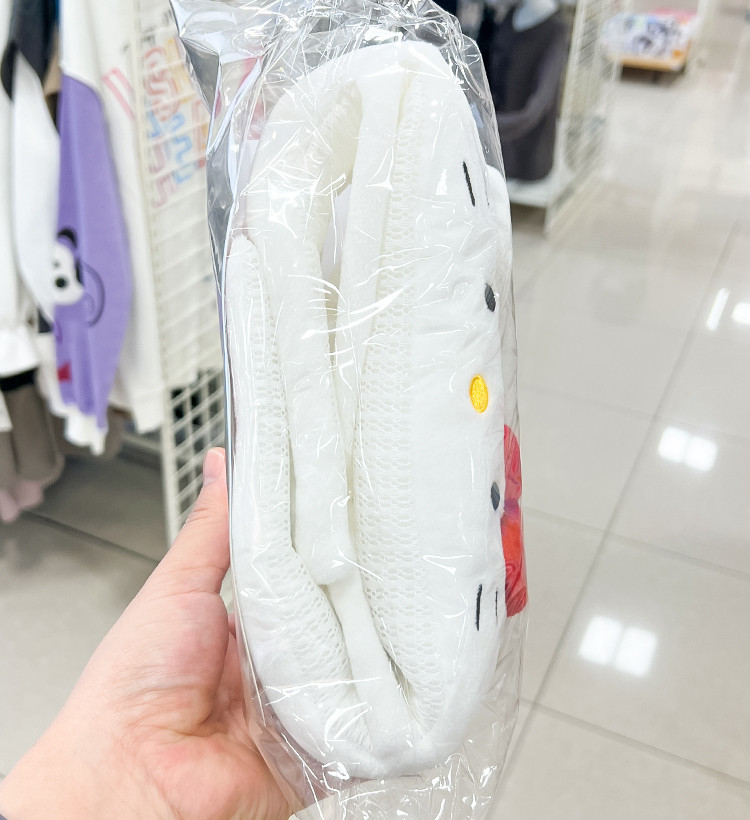 산리오 헬로키티 캐릭터 세이프티 헬멧 머리쿵 방지 쿠션 - 하카타몰