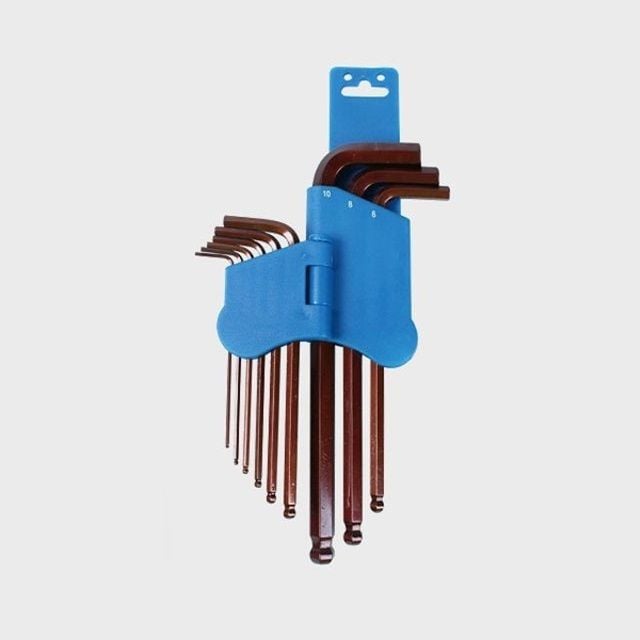 볼형 육각 렌치 세트 8PK-028 9pcs 고강도 L 렌치 휴 - 상품 이미지
