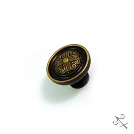 [컬러웨이브OEM]캔캔토토 크로바 1구 가구손잡이 35mm 대형 엔틱 서랍문고리 붙박이장손잡이