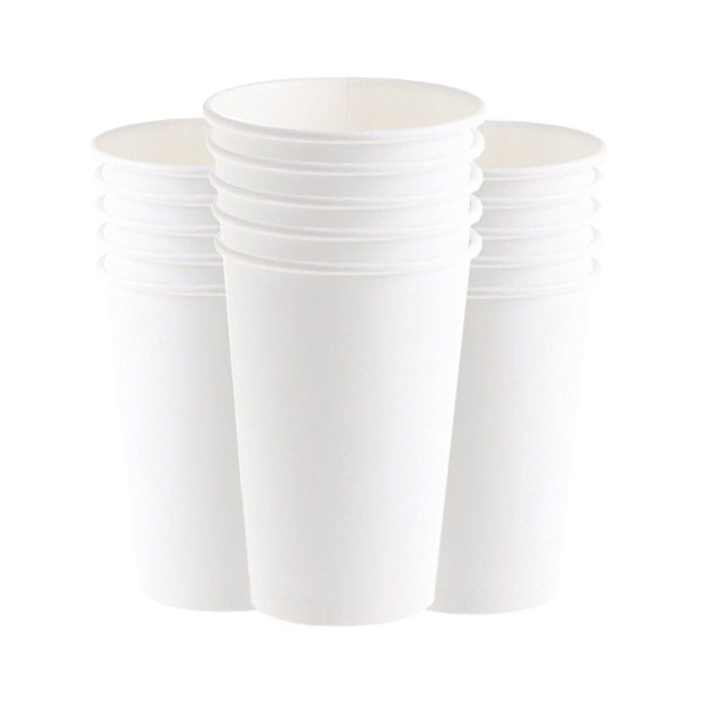 무지 일회용 종이컵 16oz 100개 X3개 테이크아웃컵 - 메인 이미지