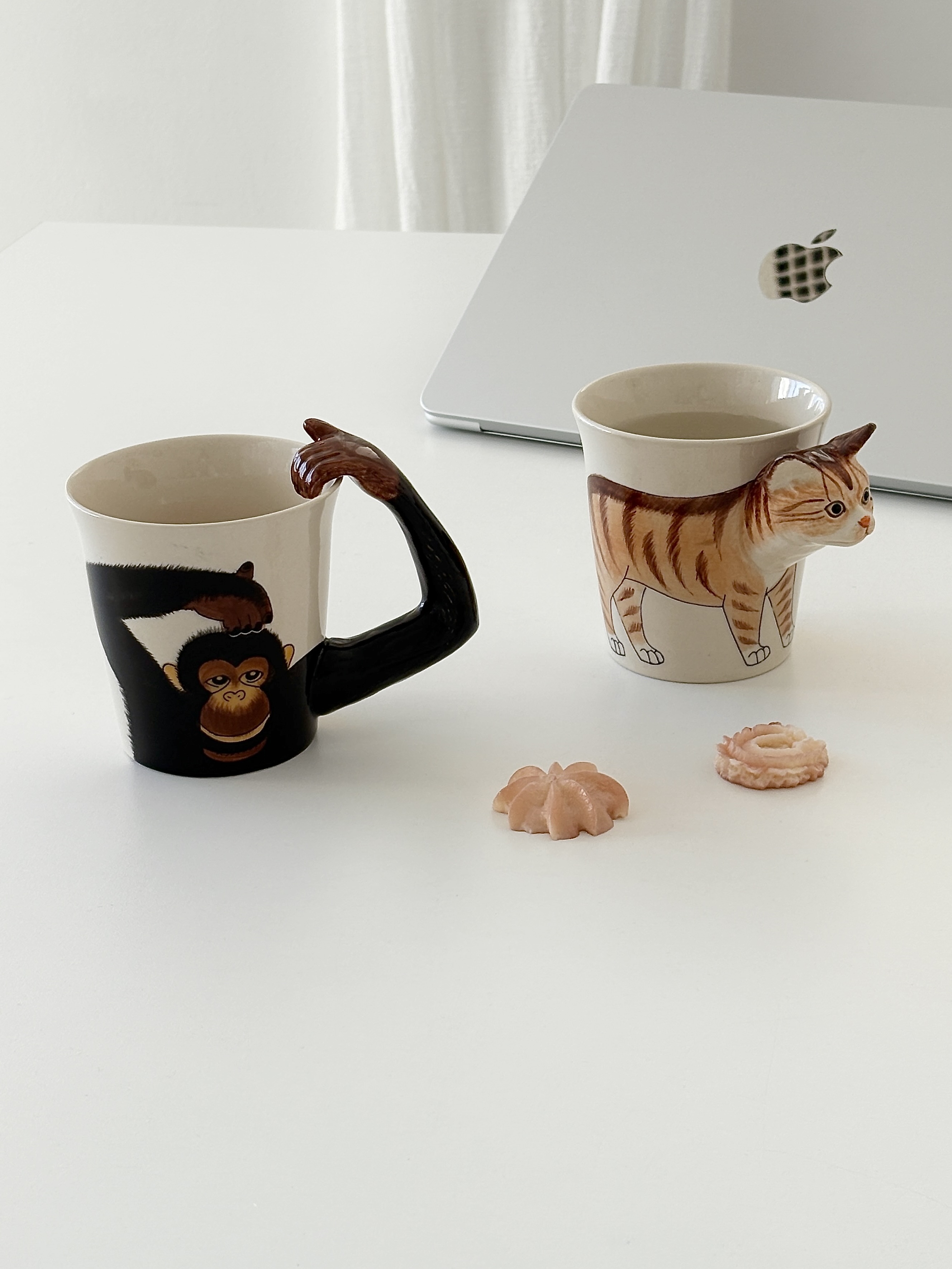 애니멀 머그컵 핸드메이드 3D 머그잔 270ml 집들이 선물