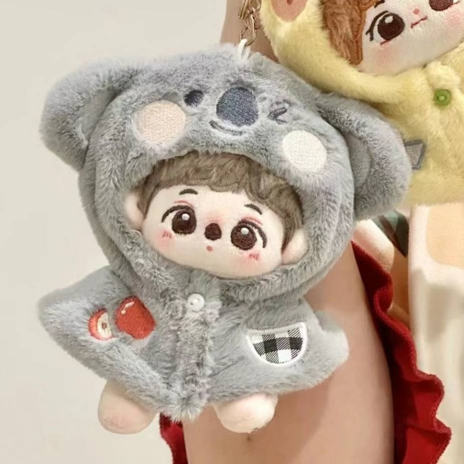 치이카와 코튼 인형 코알라 10cm 키링 우사기 가방 백팩 장식 열쇠고리 키홀더 먼작귀 그레이 코알라 옷 10cm - 상세 이미지 3