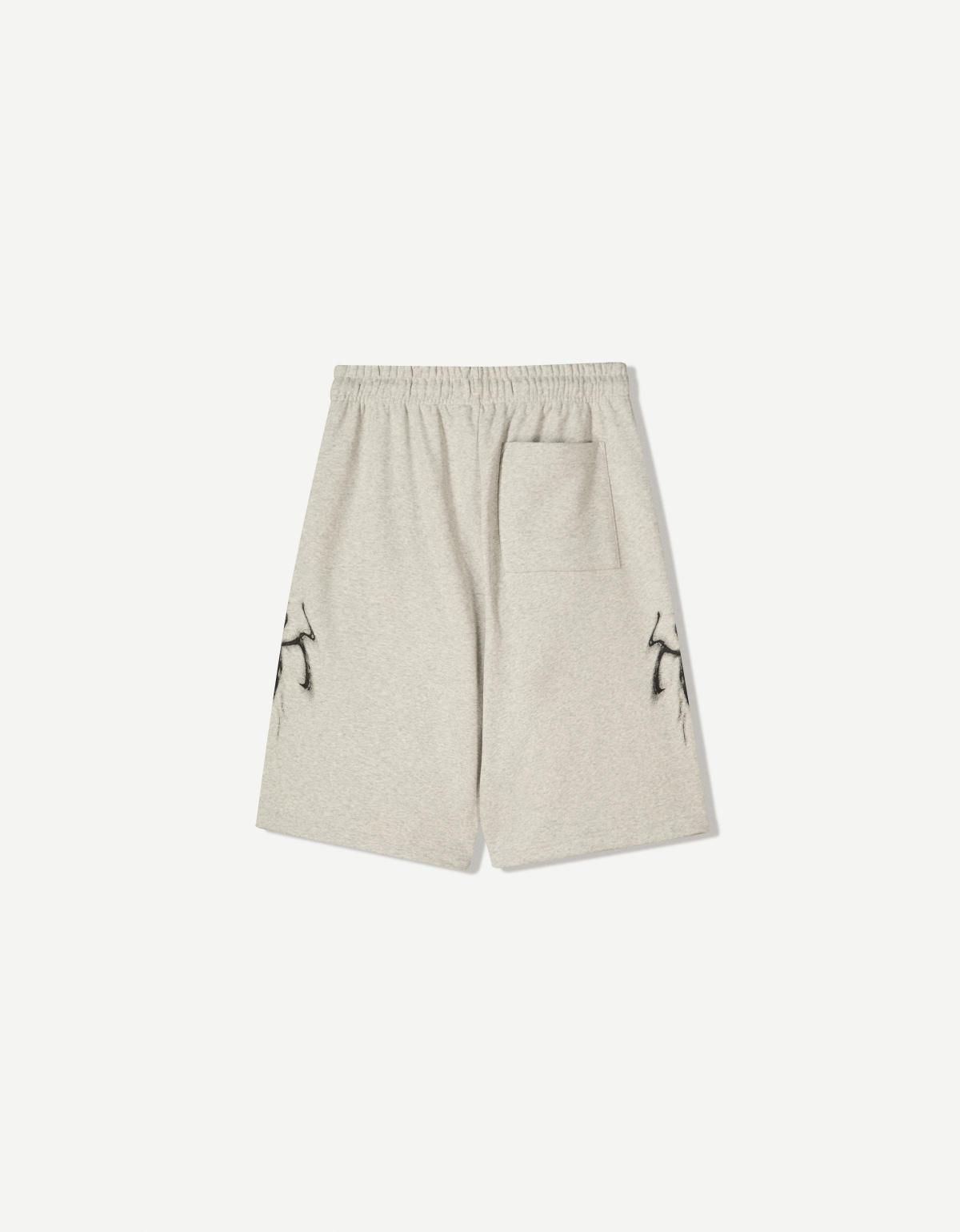 버쉬카 스트리트 프린트 버뮤다 반바지 8453/190 GREY - 상세 이미지 2