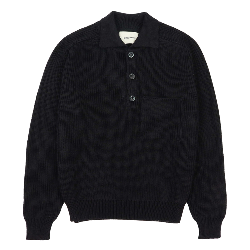 샤이나모트 여성 Saatchi 니트 스웨터 SAATCHISWEATER-FW24-ONYX - 메인 이미지