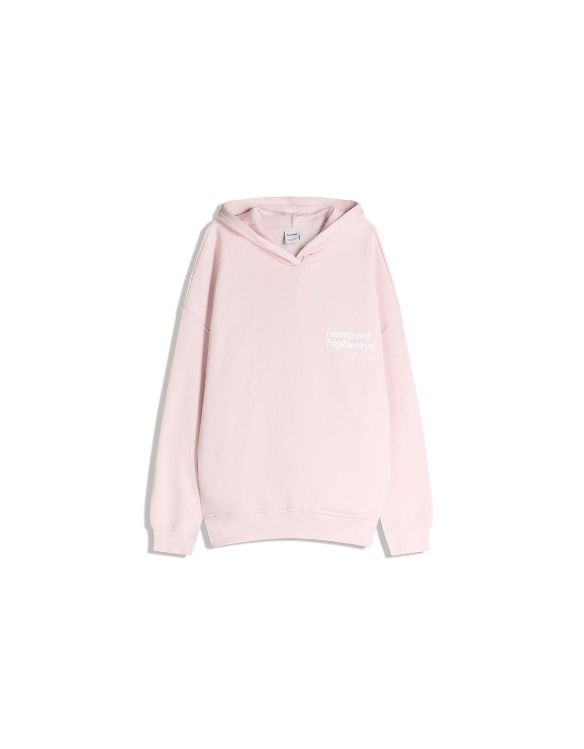버쉬카 프린트 라이트핑크 오버핏 후드티 7059/700 PINK - 상품 이미지