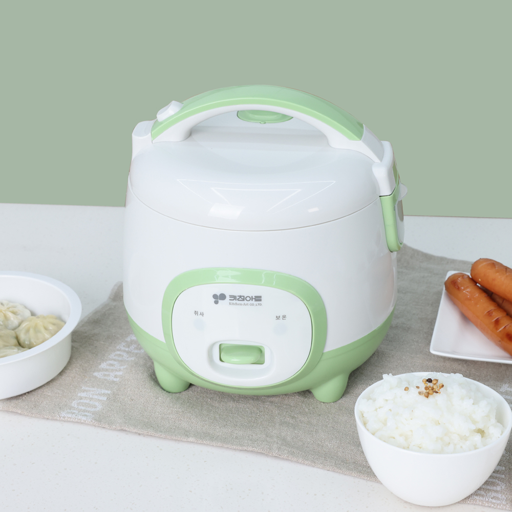 키친아트 미니 전기밥솥 3인용 컴팩트 소형 자취 원룸