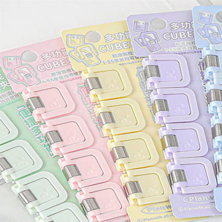 착한장터협력사 착한장터 메모클립 4입 주방봉지집게 컴퓨터모니터서류집게클립