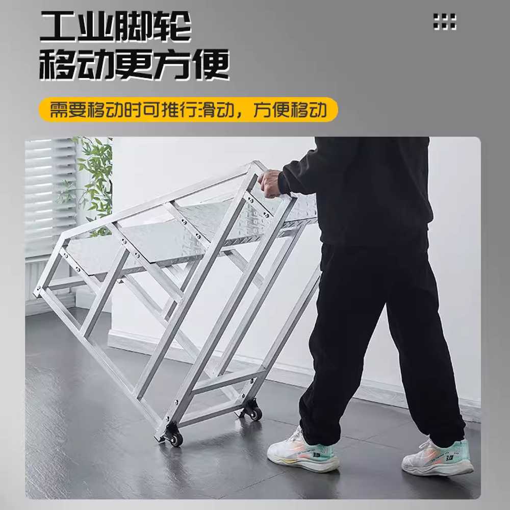 철제 계단 사다리 산업용 물류 창고 이동식 등반 도구 70cm - 상세 이미지 5