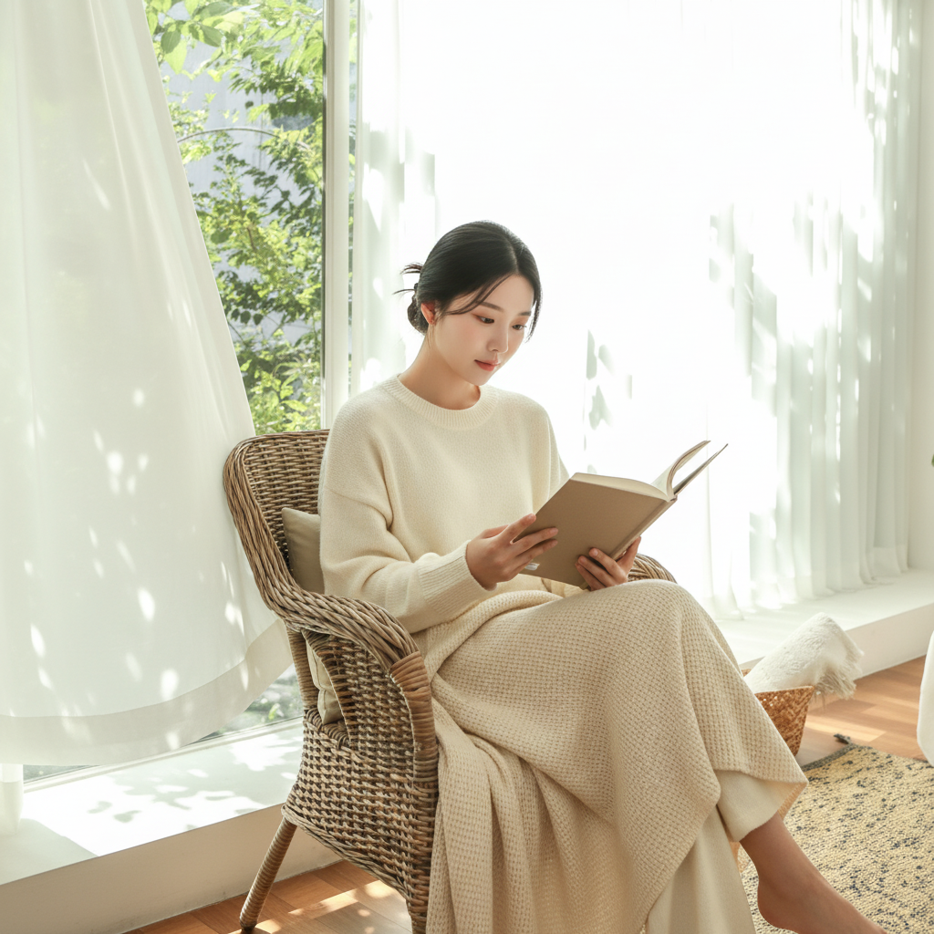 아르일랑 쉬폰 차르르 커튼 거실 안방 커텐 1cm 나비주름 금속핀 기본 도톰쉬폰 화이트