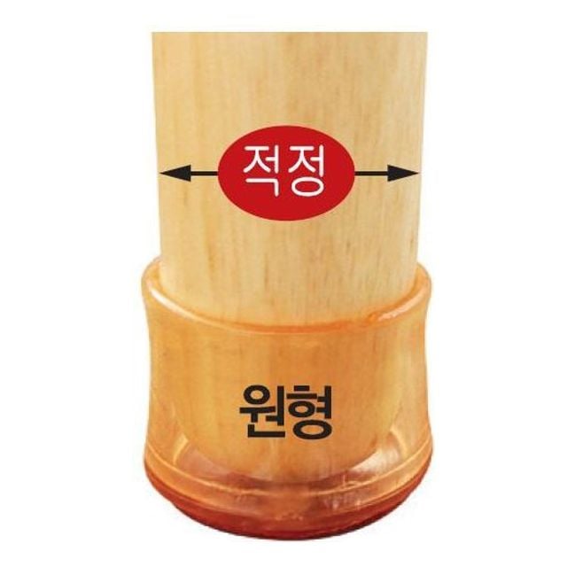 긁힘방지의자캡(원형 투명 대 0573 47X37X40 4개입) - 메인 이미지