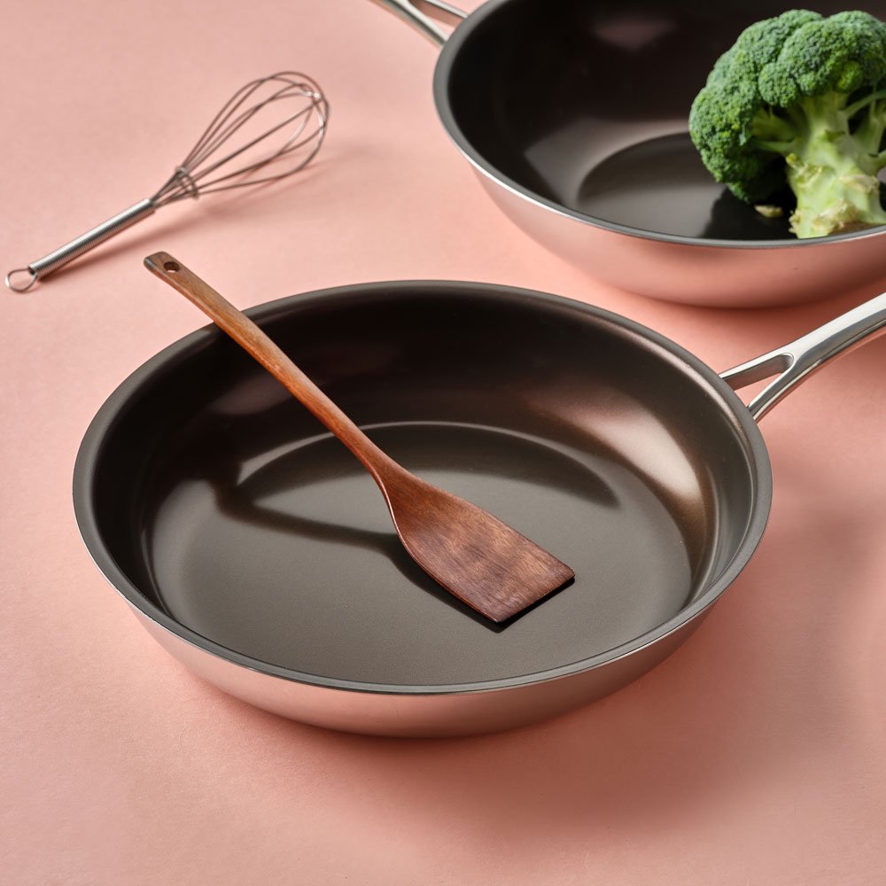 클래딘 인덕션 직화 IH 통4중 스텐 글라트 논스틱 코팅 프라이팬 28cm - 상세 이미지 4