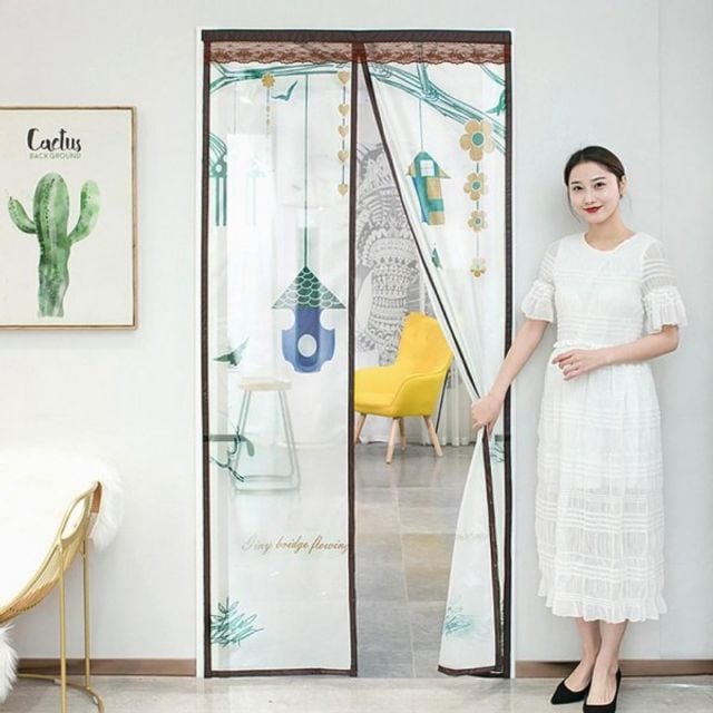 현관 문 굿라이프 100x200cm 방충망 자석모기장 새집 - 메인 이미지
