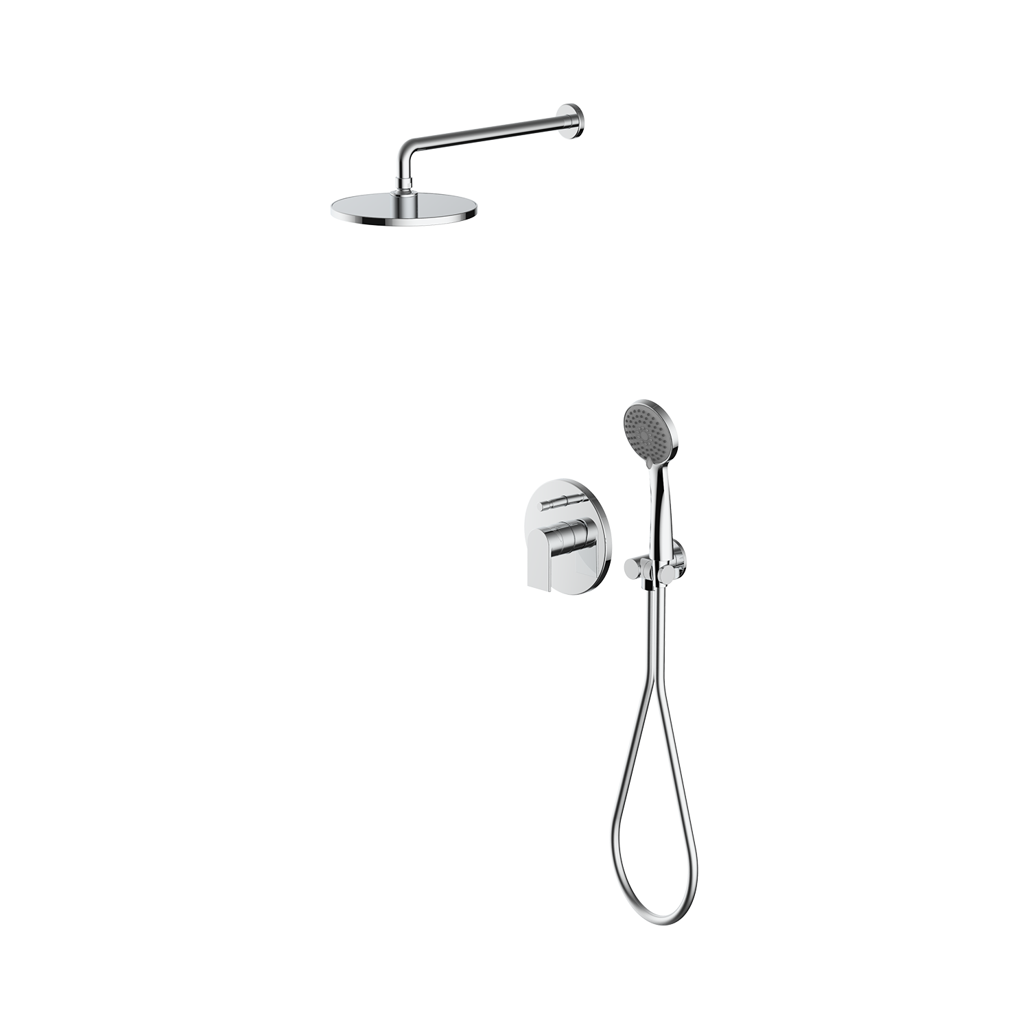 폰타나 칼리스토 TF-B5700B 크롬 벽매립 샤워 수전 - 상품 이미지