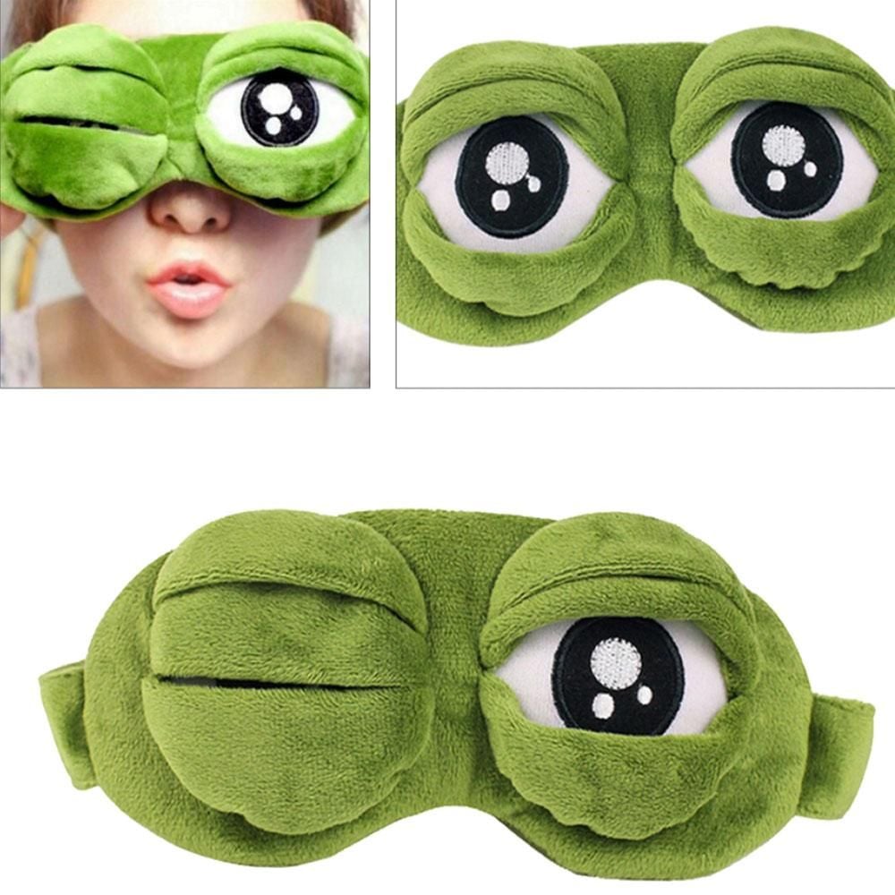 개구리안대 3D 슬리핑 커버 블라인드 아이 릴렉스 눈 개구리안대BL00685 - 상품 이미지