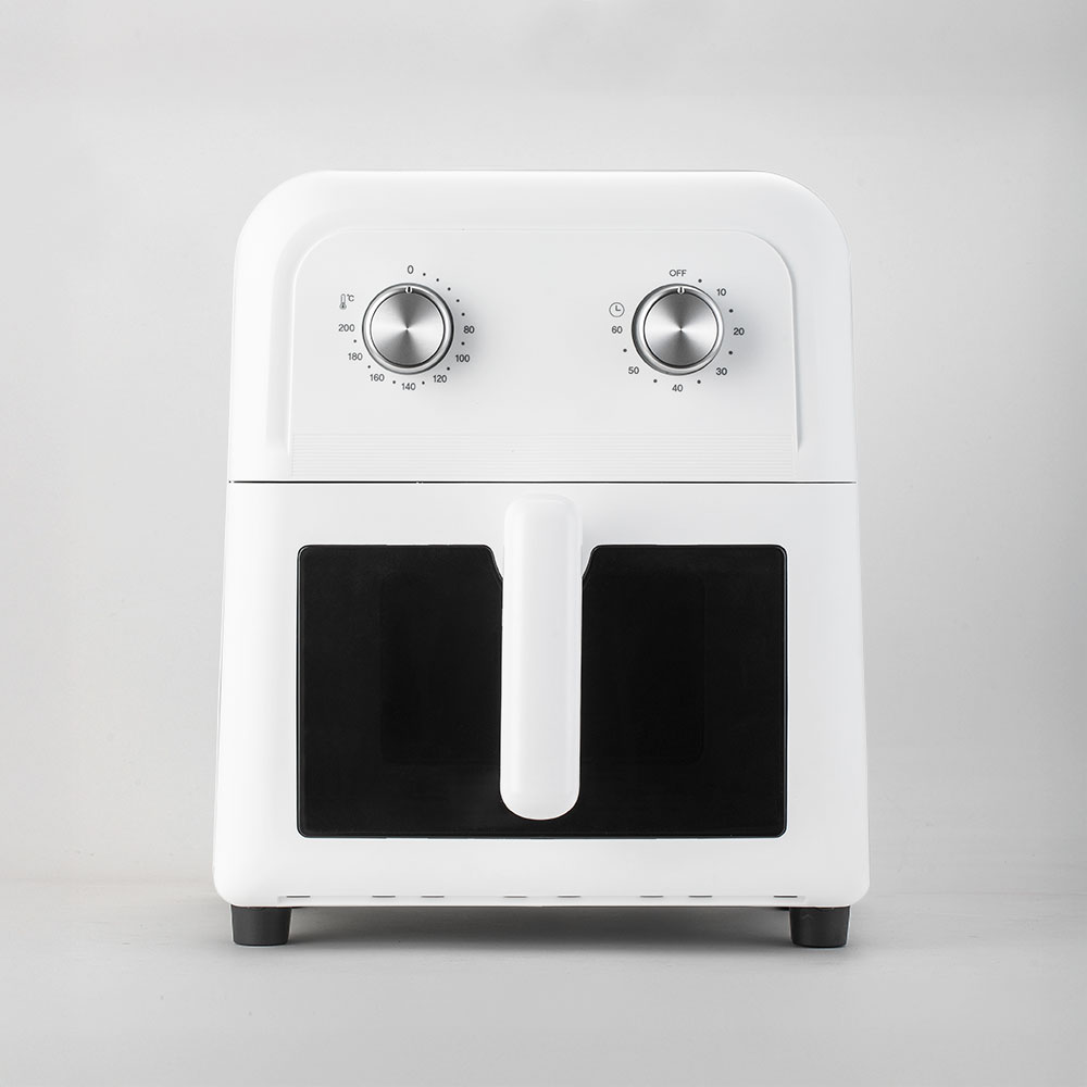 라쿠진 보이는 6L 미니 에어프라이어 유리 소형 올스텐 트레이 에어프라이기