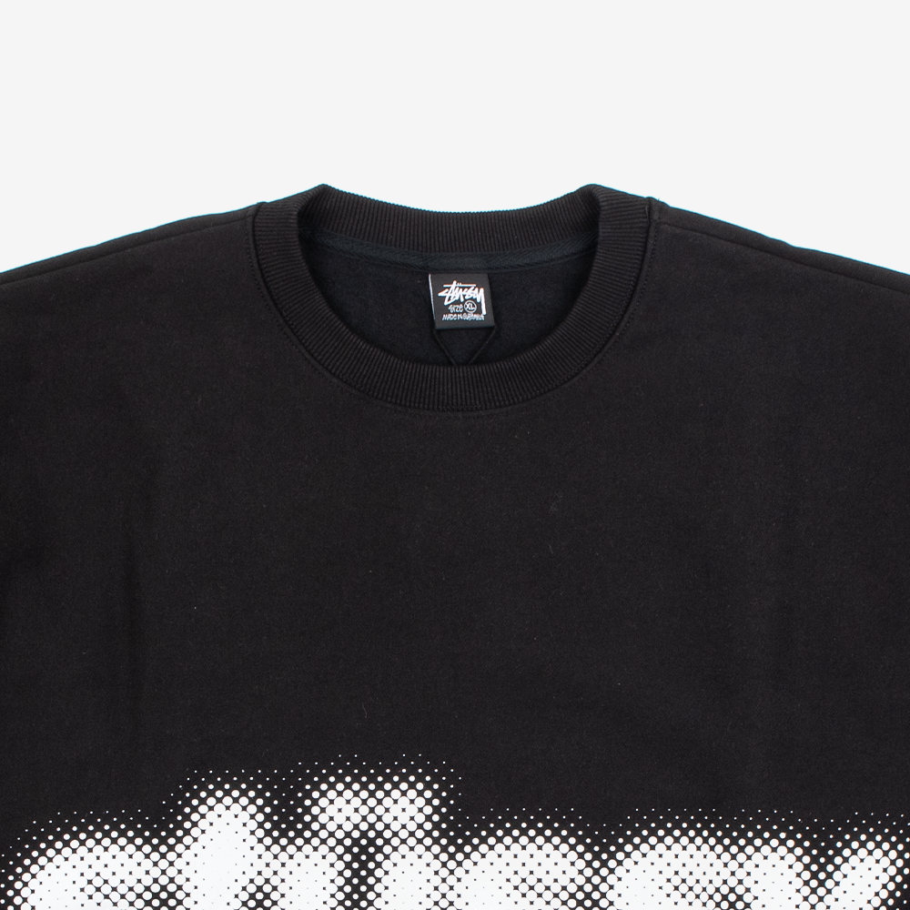 스투시 BLUR CREW 맨투맨 1914972-BLACK