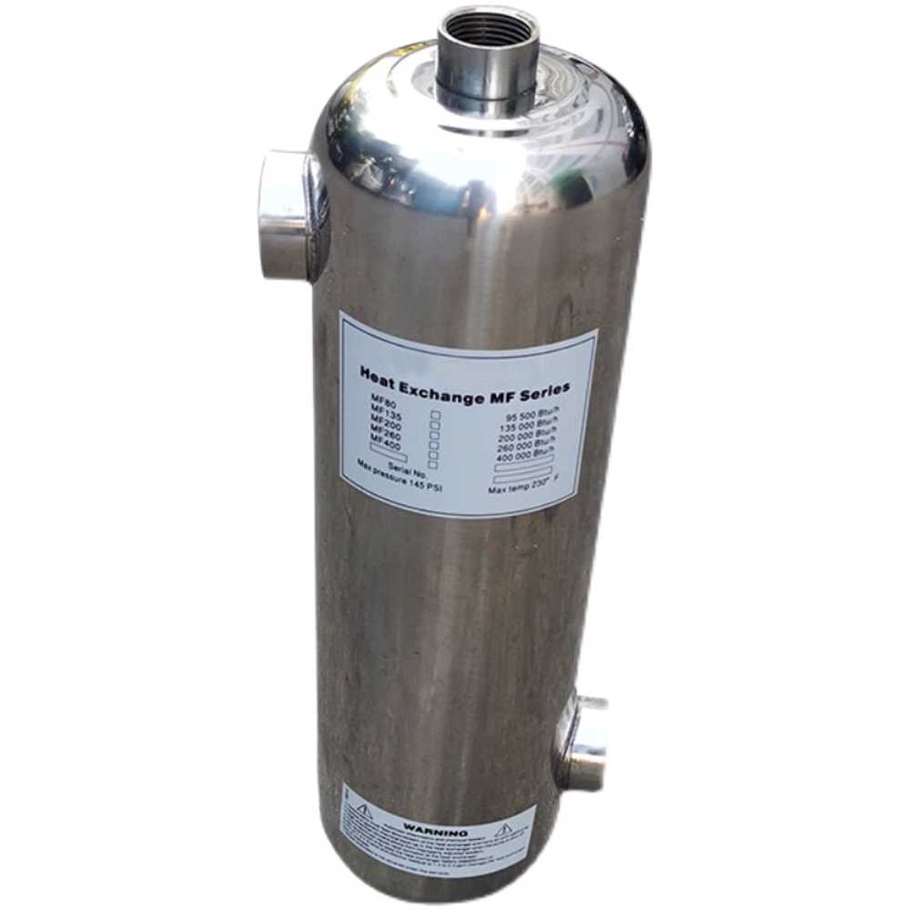 수영장 히트 교환기 온도 조절형 고효율 가열장치 MF80 (24KW) - 상품 이미지