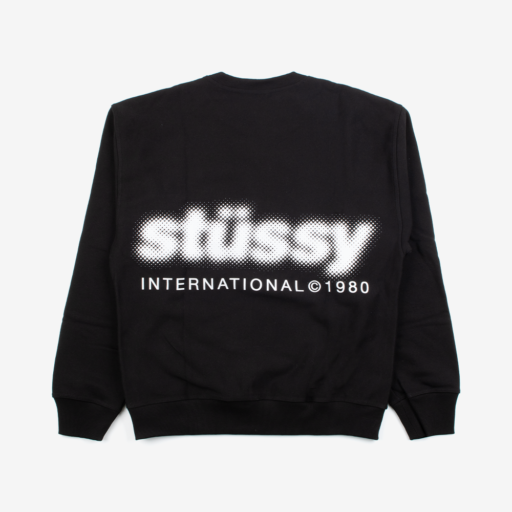 스투시 BLUR CREW 맨투맨 1914972-BLACK