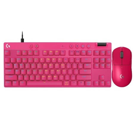 로지텍 G PRO X SUPERLIGHT 2 + PRO X TKL RAPID 키보드 마우스 세트 (핑크)