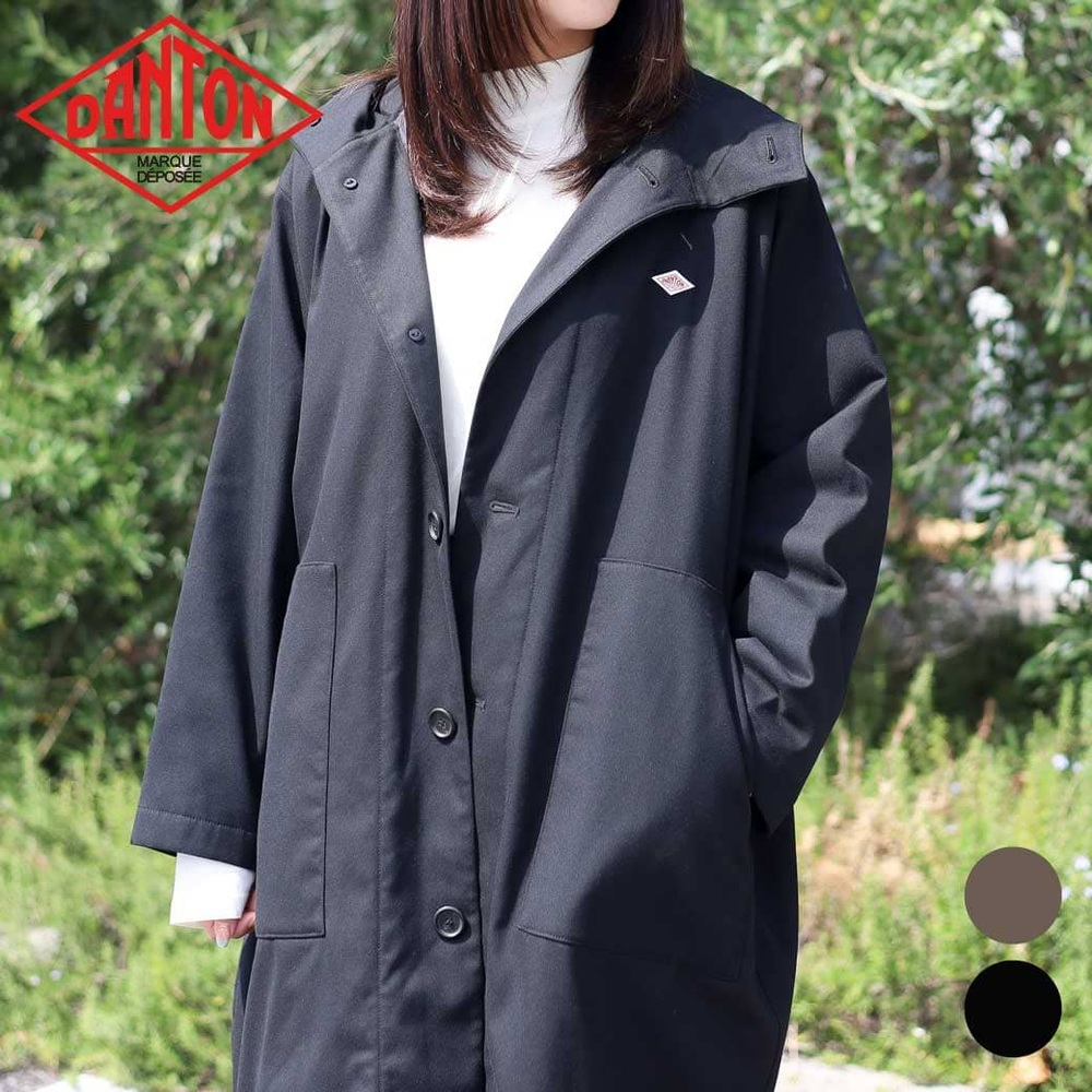 단톤 여성 울 인슐레이션 후드코트 안감 자켓 25FW DT-A0526WLX 검은색 36 - 상품 이미지