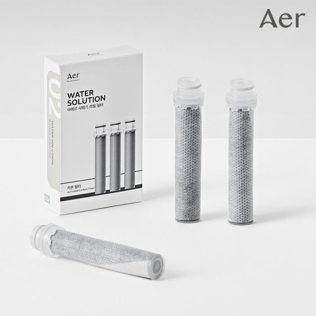 아에르 콰트로 카본필터 (ACF) 샤워기 필터 (3개입) - 메인 이미지