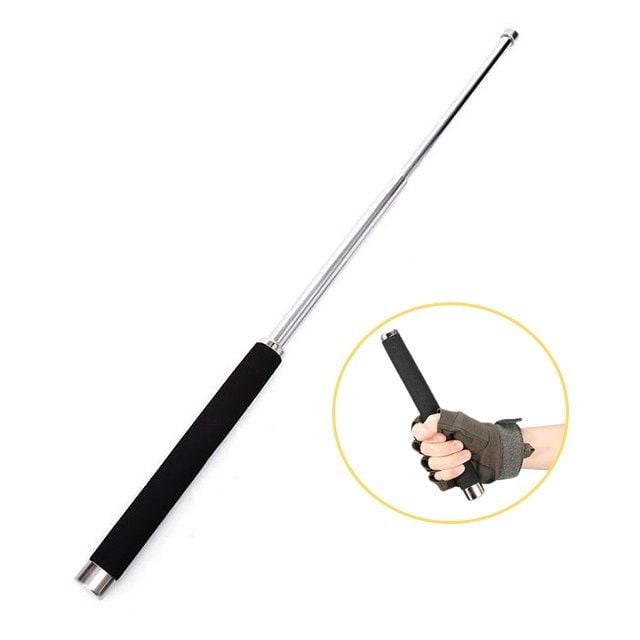 휴대용 호신용품 삼단봉 24.5-64.5cm 3단 탄소강 - 상품 이미지