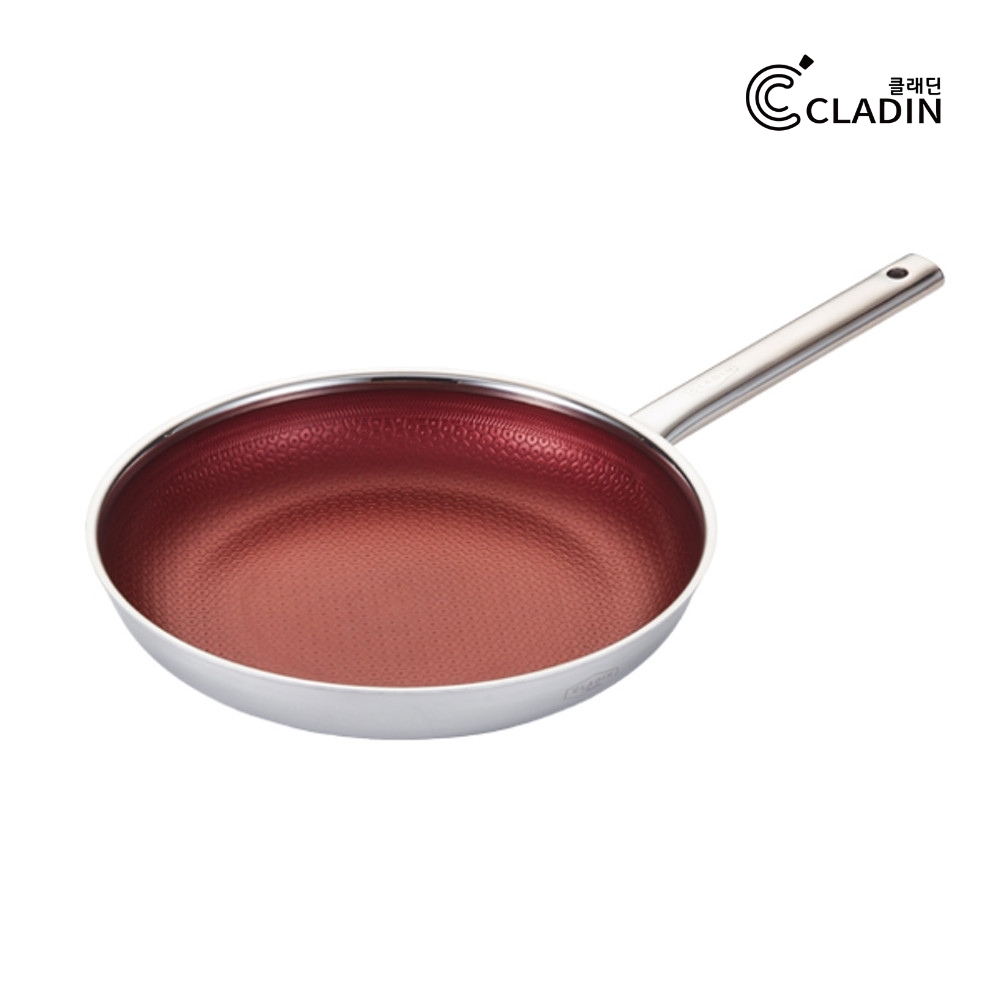 클래딘 인덕션 직화 IH 통3중 스텐 베네핏 편수 양수 코팅 프라이팬 28cm - 상세 이미지 4