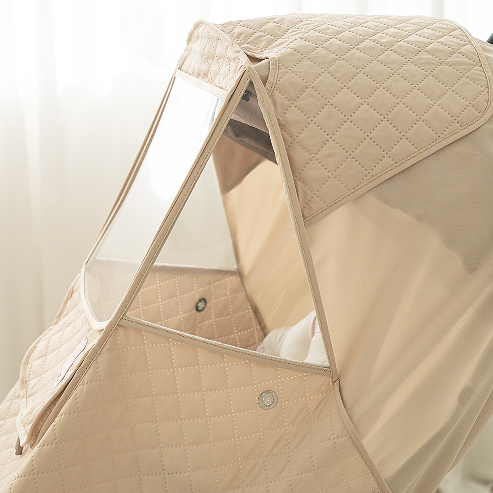 마롤로뜨 유모차 방한커버 겨울 덮개 햇빛가리개 블랙 방수 범용 양양이