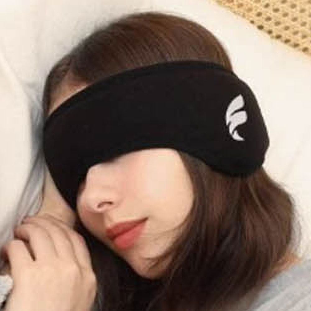 딥슬립 밴드 귀마개 수면안대 스포츠밴드 수면밴드 블랙 - 메인 이미지