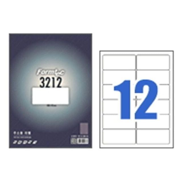 한국폼텍 폼텍라벨지 3212 (12칸 100매) - 상품 이미지