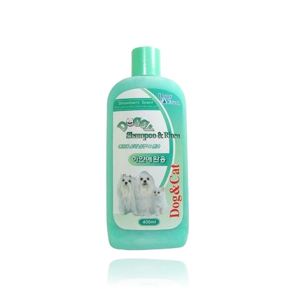 애완동물용품 도기샴푸+린스 하얀애견용 400ml - 상품 이미지