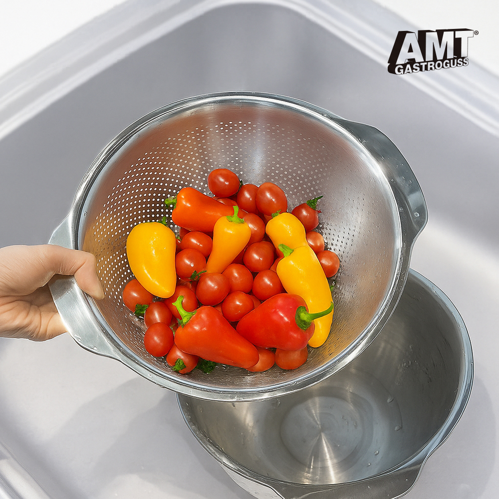 AMT 316 스텐 믹싱볼 & 타공세트 25cm - 상세 이미지 2